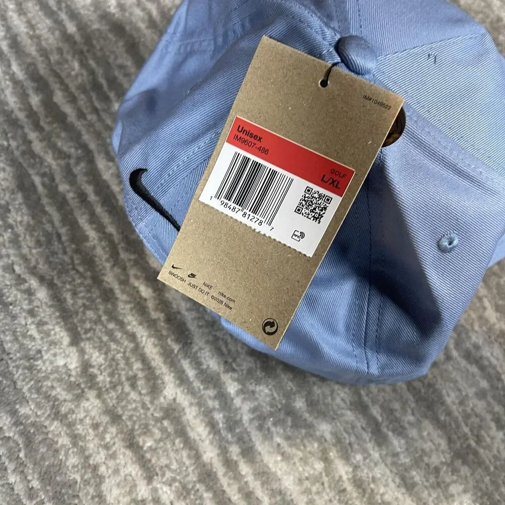 Nike Hat Cap Snap Back Mens L/XL Blue Golf Pro Cap Rope Crest Logo IM9607-486